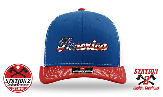 America Script Patch Hat – Richardson 112
