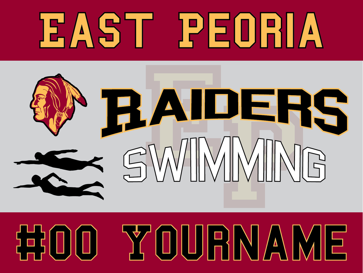 East Peoria Raiders Personalized Yard Sign – Multiple Sports Available