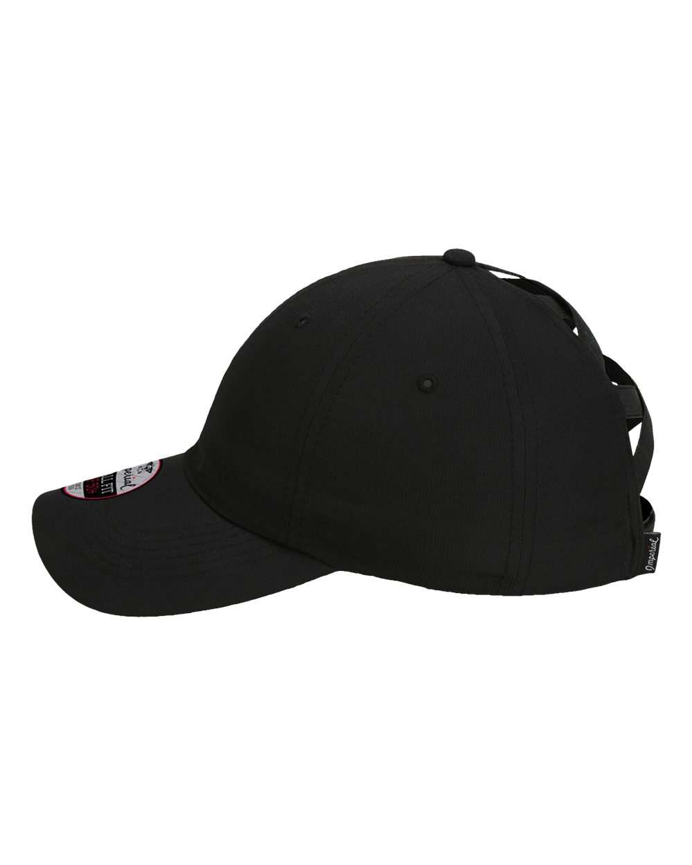 Custom Imperial Hinsen Performance Ponytail Cap – Engraved or UV Printed Patch Hat