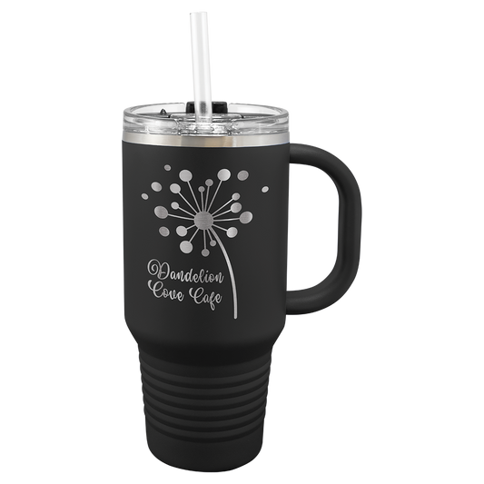 Custom Engraved Polar Camel Tumblers – 32 oz with Handle & Straw
