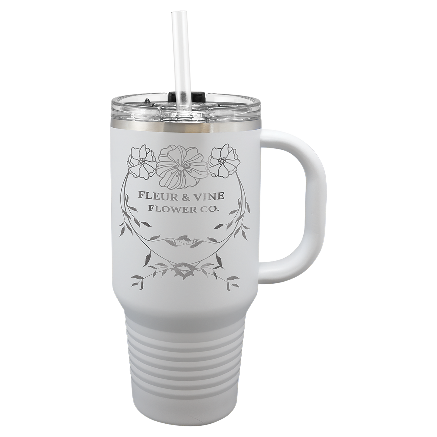 Custom Engraved Polar Camel Tumblers – 32 oz with Handle & Straw