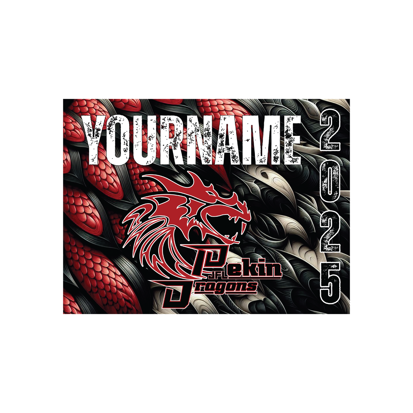 Pekin JFL Custom Player Yard Sign – 18x24 with Stake