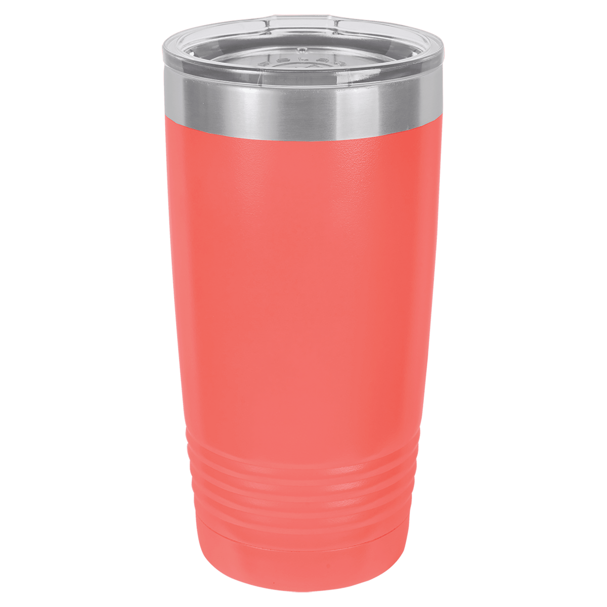 Coral 20oz tumbler color option for the Top Dad engraved design