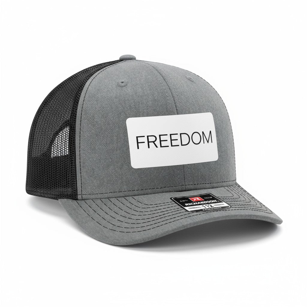 FREEDOM Leatherette Patch Hat – Richardson 112