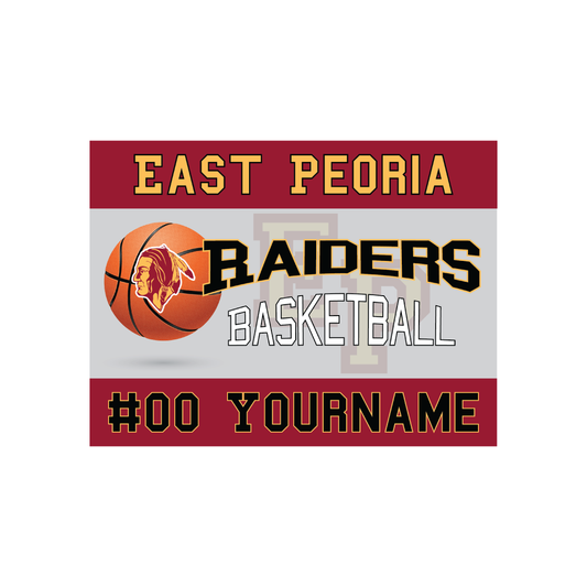 East Peoria Raiders Personalized Yard Sign – Multiple Sports Available