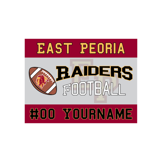 East Peoria Raiders Personalized Yard Sign – Multiple Sports Available