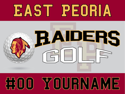 East Peoria Raiders Personalized Yard Sign – Multiple Sports Available