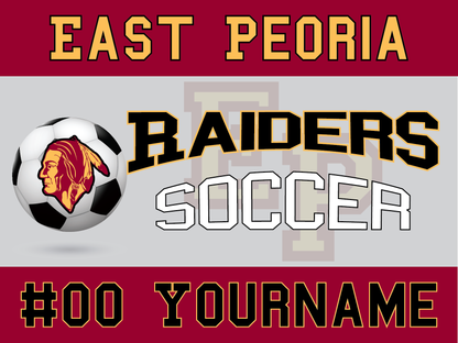 East Peoria Raiders Personalized Yard Sign – Multiple Sports Available