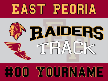 East Peoria Raiders Personalized Yard Sign – Multiple Sports Available