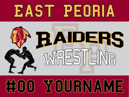East Peoria Raiders Personalized Yard Sign – Multiple Sports Available