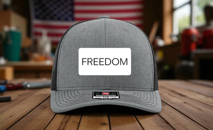FREEDOM Leatherette Patch Hat – Richardson 112