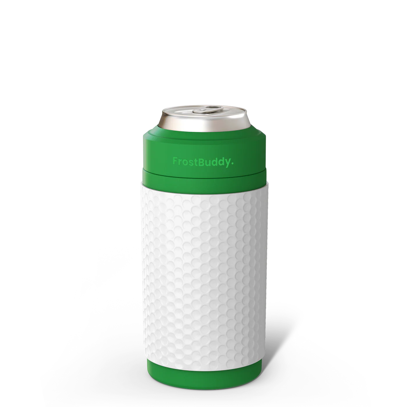 Golf FrostBuddy Universal Can Cooler — premium stainless steel can holder for all drink sizes