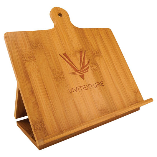 Bamboo Standing Chef's Easel - Laser Engraved