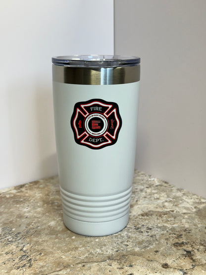 East Peoria Fire Tumbler – Full Color Maltese with Optional Name