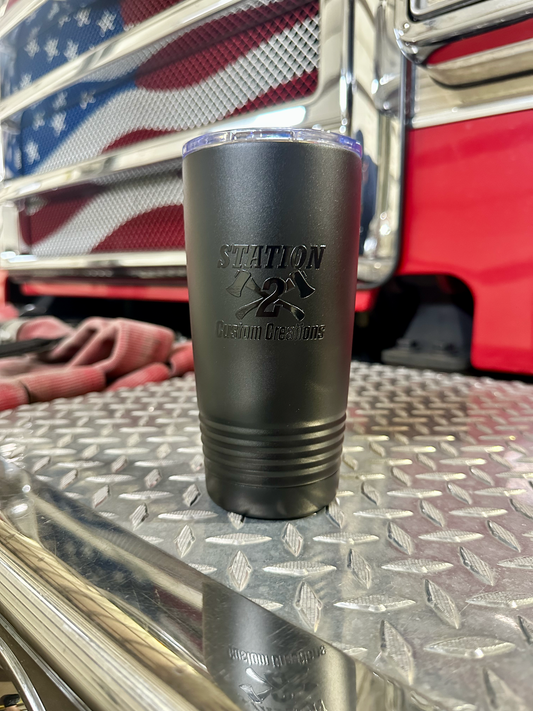 Obsidian Series – Custom Gloss-Printed Matte Black Drinkware