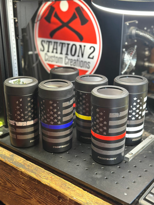 FrostBuddy Universal Can Cooler — Custom First Responder Engraved