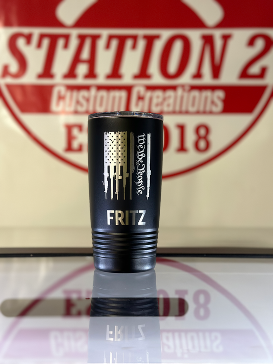 Custom Engraved “We The People” Tumbler – 20 oz