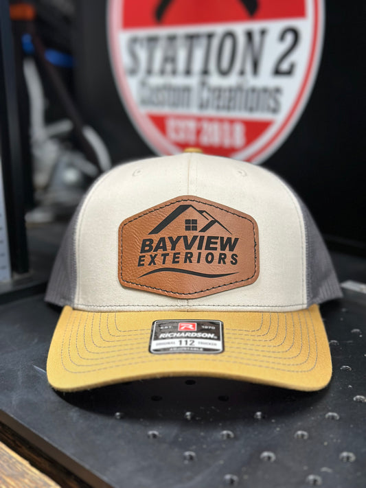Custom Leatherette Patch Richardson 112 Cap