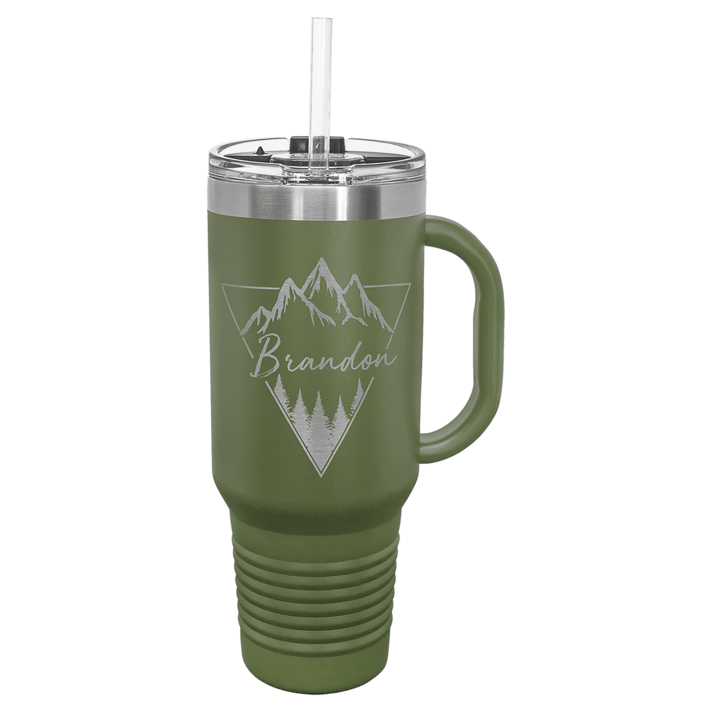 Custom Engraved Polar Camel Tumblers – 40 oz with Handle & Straw