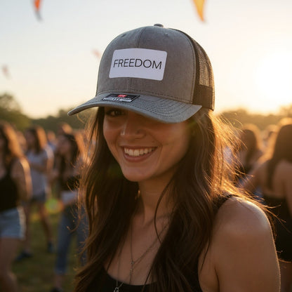 FREEDOM Leatherette Patch Hat – Richardson 112