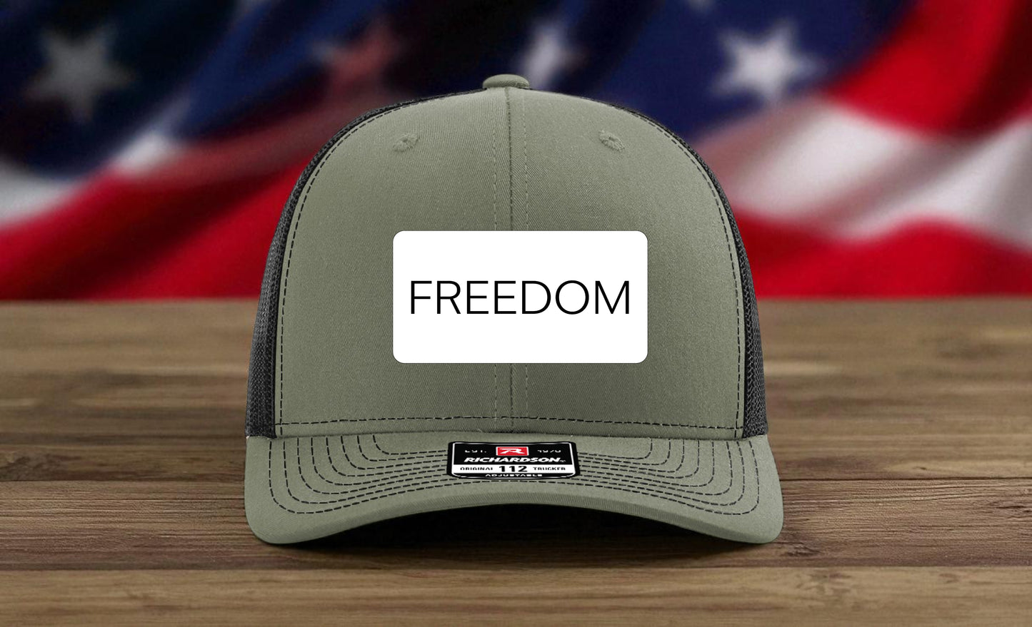 FREEDOM Leatherette Patch Hat – Richardson 112