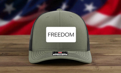 FREEDOM Leatherette Patch Hat – Richardson 112