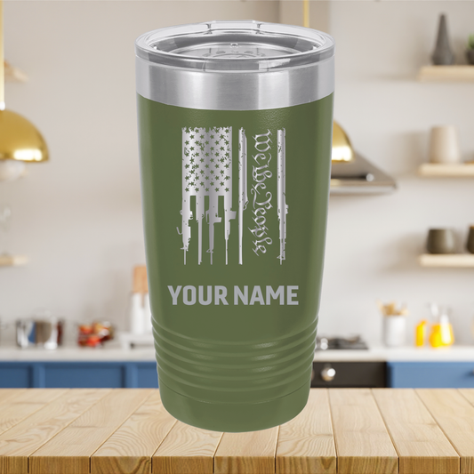 Custom Engraved “We The People” Tumbler – 20 oz
