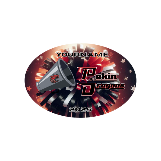 Pekin JFL Custom Player Decal — Football & Cheer | Personalized Name & Number