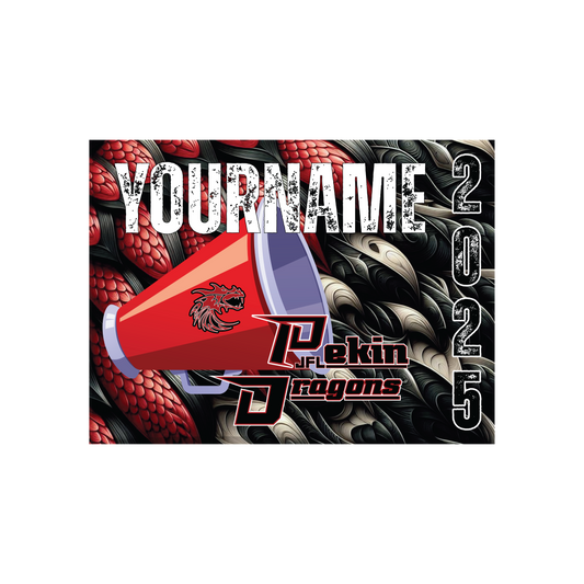 Pekin JFL Custom Player Yard Sign – 18x24 with Stake