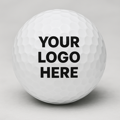 Custom printed golf balls — full-color UV printed, personalized with logo or design, available in bulk quantities.