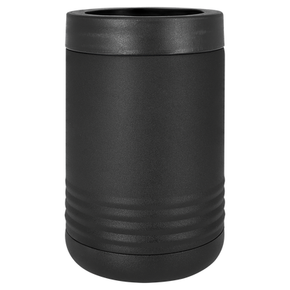 Black Polar Camel 12oz standard can holder, ready for custom engraving