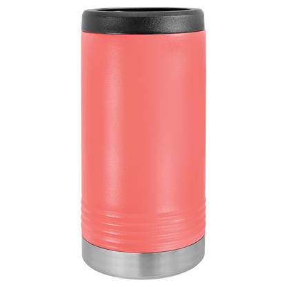 Coral Polar Camel 12oz slim can holder, ready for custom engraving