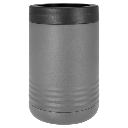 Dark Grey Polar Camel 12oz standard can holder, ready for custom engraving