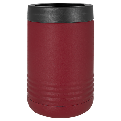 Maroon Polar Camel 12oz standard can holder, ready for custom engraving