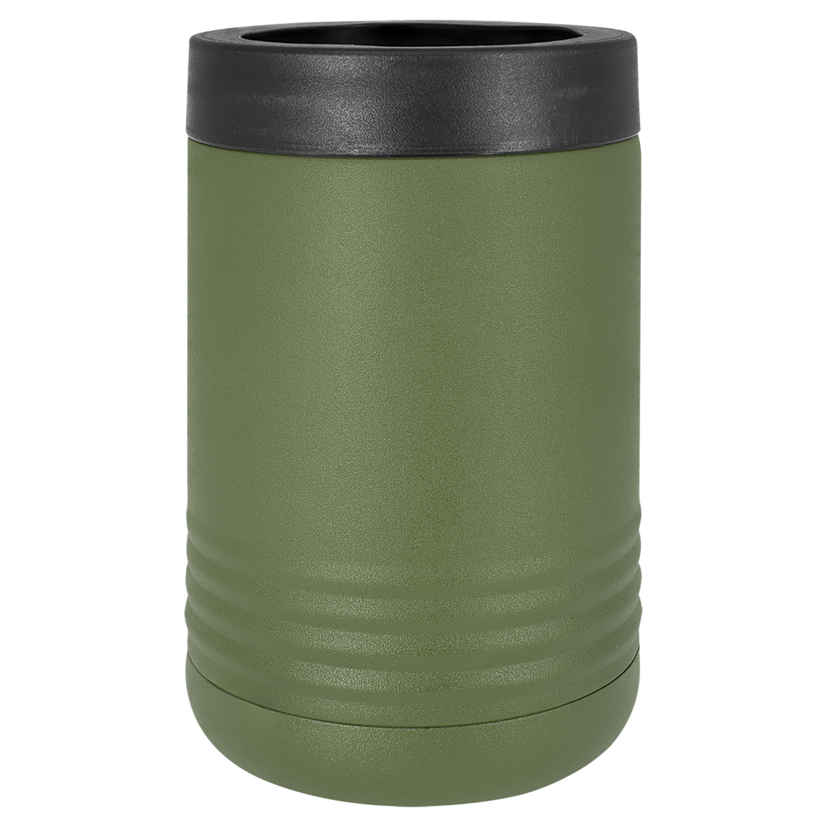 Olive Green Polar Camel 12oz standard can holder, ready for custom engraving