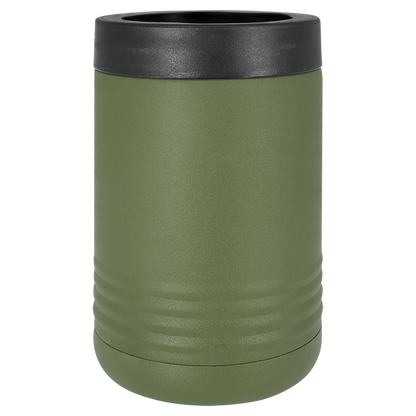 Olive Green Polar Camel 12oz standard can holder, ready for custom engraving