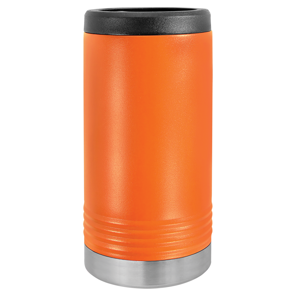 Orange Polar Camel 12oz slim can holder, ready for custom engraving