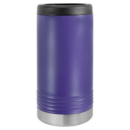 Purple Polar Camel 12oz slim can holder, ready for custom engraving