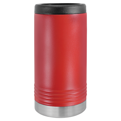 Red Polar Camel 12oz slim can holder, ready for custom engraving