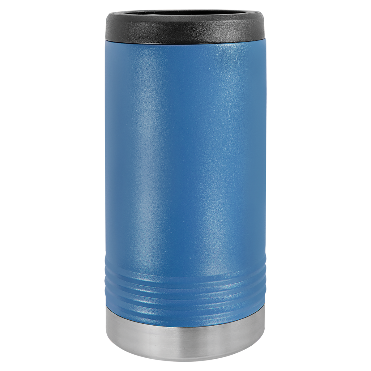 Royal Blue Polar Camel 12oz slim can holder, ready for custom engraving