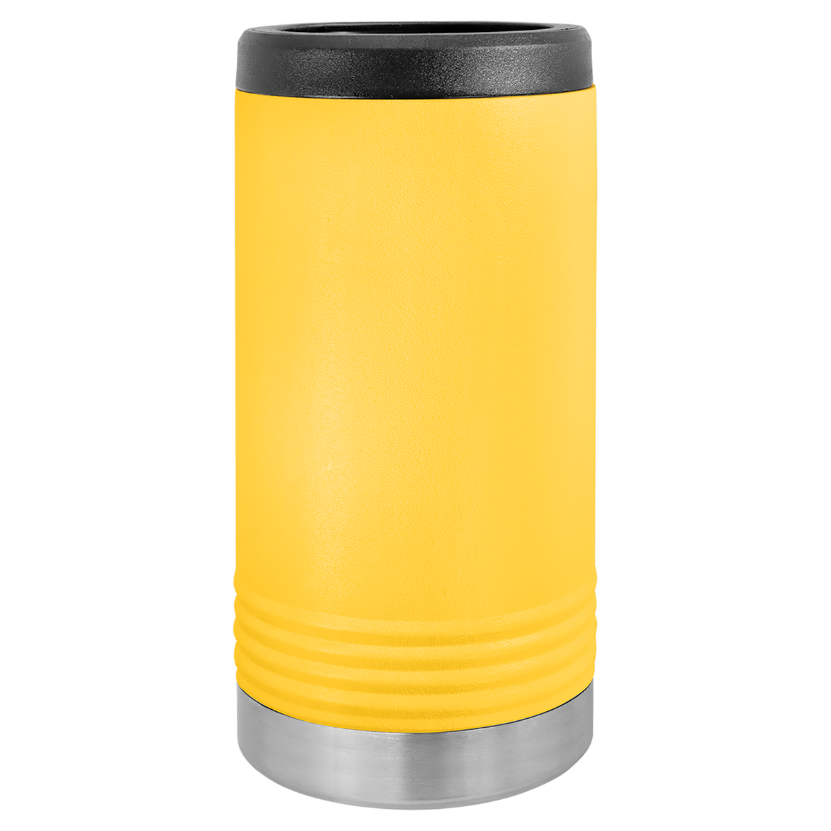Yellow Polar Camel 12oz slim can holder, ready for custom engraving
