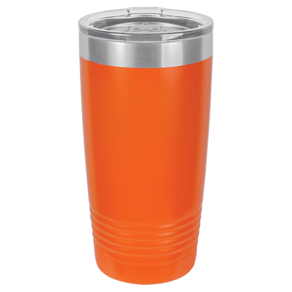 Orange 20oz tumbler color option for the Freedom Trail engraved design