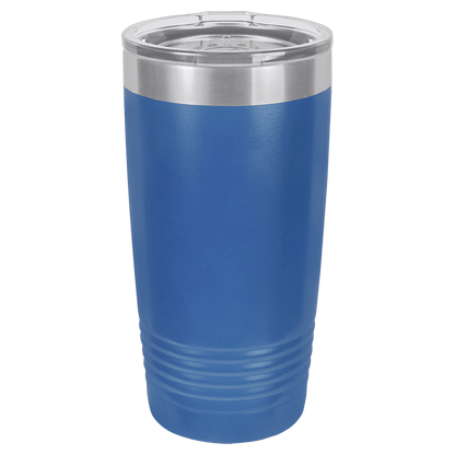 Royal Blue 20oz tumbler color option for custom monogram engraving