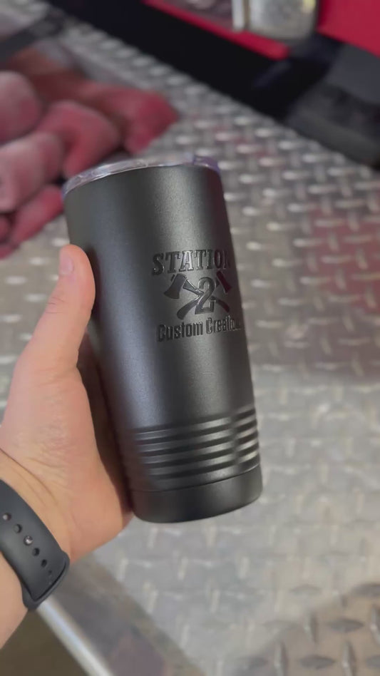 Obsidian Series – Custom Gloss-Printed Matte Black Drinkware