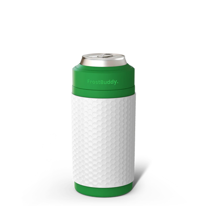 Station 2 Custom Creations green and white golf ball texture FrostBuddy Universal 2.0 insulated can cooler