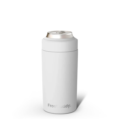 Station 2 Custom Creations white FrostBuddy Universal 2.0 vacuum-insulated stainless steel can cooler