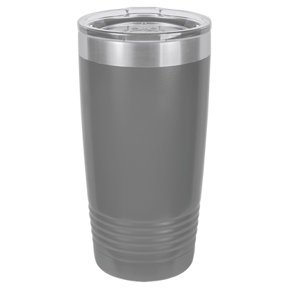 Dark Grey 20oz tumbler color option for the We The People engraved design