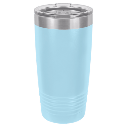 Light Blue 20oz tumbler color option for the We The People engraved design