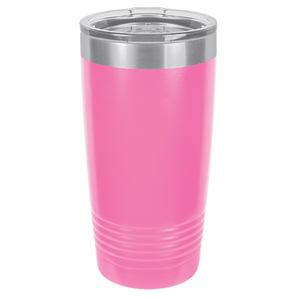 Pink 20oz tumbler color option for the We The People engraved design